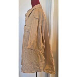 Rocawear Short Sleeve Button Up Men's Shirt 3XL Y2K Hip Hop Beige